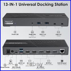 WAVLINK DisplayLink USB-C Dock 3× HDMI, 2× DP, Triple 4K, Gigabit LAN