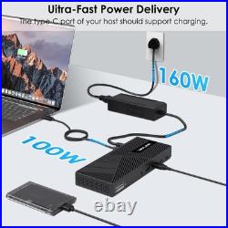 WAVLINK DisplayLink USB-C Dock 3× HDMI, 2× DP, Triple 4K, Gigabit LAN