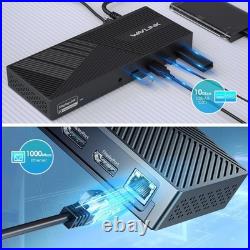 WAVLINK DisplayLink USB-C Dock 3× HDMI, 2× DP, Triple 4K, Gigabit LAN