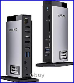 WAVLINK Thunderbolt 4 Docking Station 15 in 1 USB-C, HDMI Triple Monitor 4K@60Hz WAVLINK Thunderbolt 4 Docking Station 15 in 1 USB-C, HDMI Triple Monitor 4K@60Hz