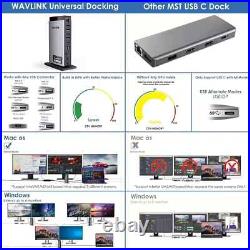 WAVLINK Thunderbolt 4 Docking Station 15 in 1 USB-C, HDMI Triple Monitor 4K@60Hz WAVLINK Thunderbolt 4 Docking Station 15 in 1 USB-C, HDMI Triple Monitor 4K@60Hz