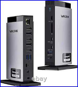 WAVLINK Thunderbolt 4 Docking Station 15 in 1 USB-C, HDMI Triple Monitor 4K@60Hz WAVLINK Thunderbolt 4 Docking Station 15 in 1 USB-C, HDMI Triple Monitor 4K@60Hz