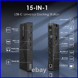 WAVLINK Thunderbolt Dock 4K HDMI Display USB C Universal Laptop Docking Station