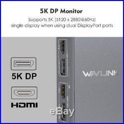 WAVLINK USB 3.0 & USB C Ultra HD/5K Universal Docking Station Dual 4K UG69DK7 A1
