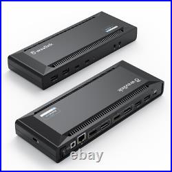 WAVLINK USB C Docking Station Dual Monitor 100W Charging 2HDMI 2DP 6 USB 3.0 WAVLINK USB C Docking Station Dual Monitor 100W Charging 2HDMI 2DP 6 USB 3.0