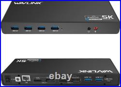 WAVLINK USB C Laptop Docking Station USB 3.0 Universal Docking Station 5K/Dual 2