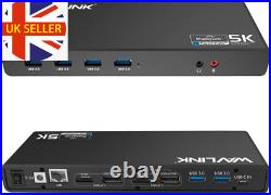 WAVLINK USB C Laptop Docking Station USB 3.0 Universal Docking Station 5K/Dual 4