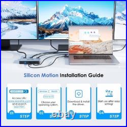 WAVLINK Universal USB-C Triple 4K@60Hz Display Docking Station 100W PD HDMI DP WAVLINK Universal USB-C Triple 4K@60Hz Display Docking Station 100W PD HDMI DP