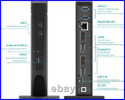 WAVLINK (WL-UG69DK5) USB 3.0/USB C Dual 4K Display Laptop Docking Station
