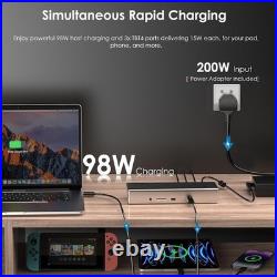 Wavlink Thunderbolt 4 Docking Station 4x 4K Monitors 98W Charging 40GbpsTransfer Wavlink Thunderbolt 4 Docking Station 4x 4K Monitors 98W Charging 40GbpsTransfer