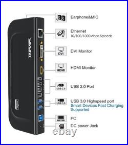 Wavlink USB 3.0 Dual-Display Universal Docking Station (Model WL-UG39DK4V) Wavlink USB 3.0 Dual-Display Universal Docking Station (Model WL-UG39DK4V)