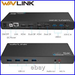 Wavlink USB-C Dual 5K Universal Docking Station WL-UG69DK1 Brand New Ex-Display