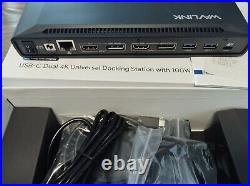 Wavlink USB-C Dual HDMI 4K 13-in-1 Universal Docking Station with 100W Power