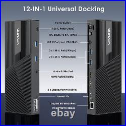 Wavlink USB C Triple Monitor Universal Laptop Docking Station USB 3.0 Dock HDMI