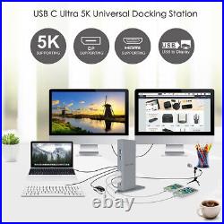 Wavlink USB C Ultra 5K Dual 4K HD Universal Docking Station with HDMI DisplayPort