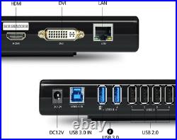 Wavlink Universal Docking Station Laptop USB 3.0 Dock with Dual Video Display up