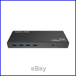 Wavlink Universal USB-C Ultra 5K Docking Station with 4K Dual Video. 2DAY SHIP