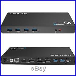 Wavlink Universal USB-C Ultra 5K Docking Station with 4K Dual Video Outputs a