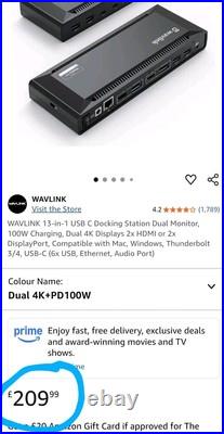 Wavlink WL-UG69PD2 Pro USB-C Dual 4K Universal Docking Station Wavlink WL-UG69PD2 Pro USB-C Dual 4K Universal Docking Station